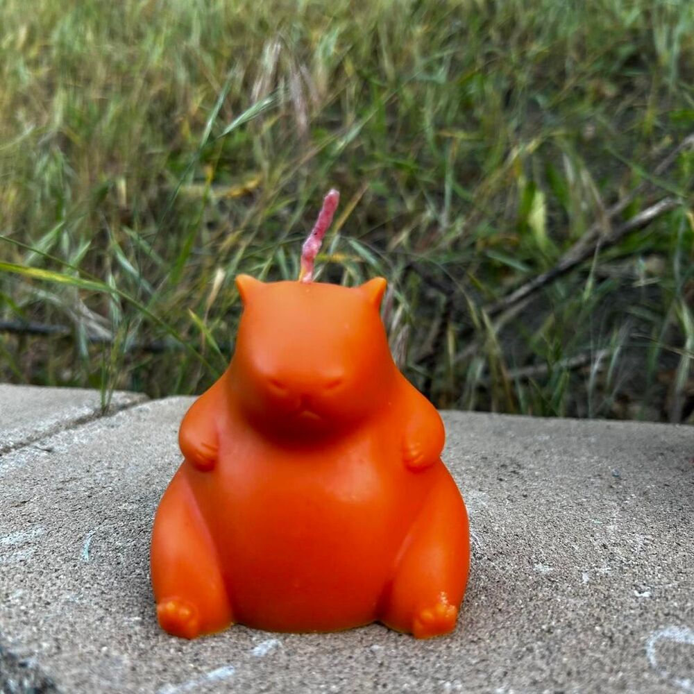 Handmade Capybara candle